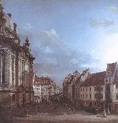 BELLOTTO, Bernardo, Dresden, the Frauenkirche and the Rampische Gasse